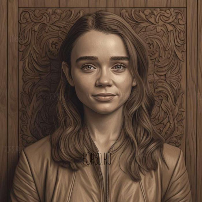 Emilia Clarke 1 stl model for CNC